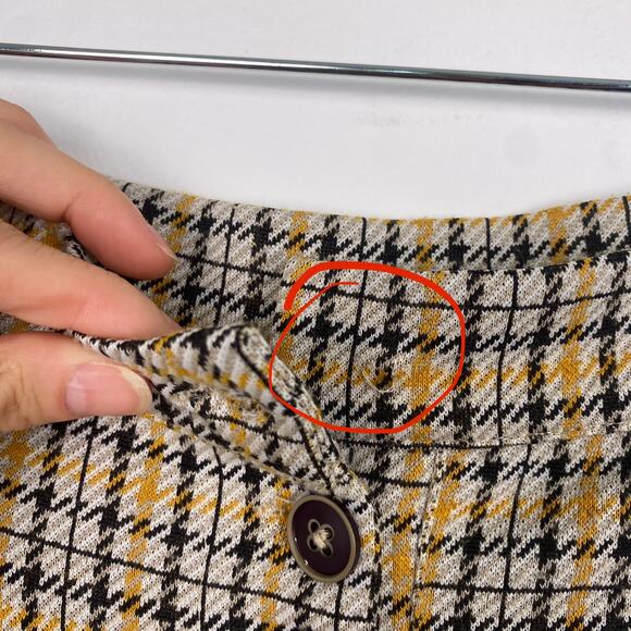 Free People Posey Plaid Pants Small - Picture 5 of 10